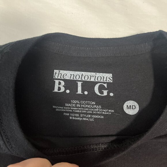 Notorious B.I.G. Trust Nobody Graphic T-Shirt Black Size M - Picture 4 of 4